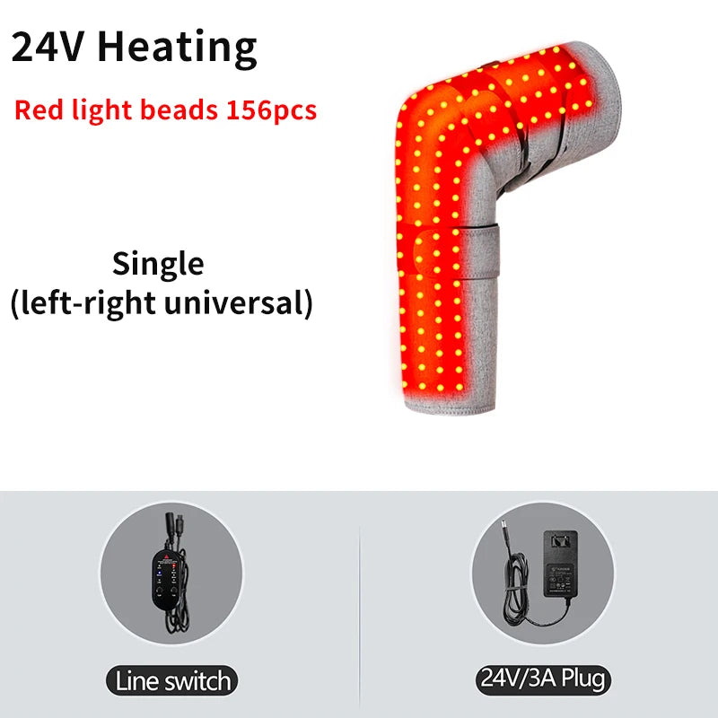 Red Light Therapy Knee Brace for Joint Pain - 24V Heating Massage Pad Massage Cushion 24V-Heating Tidesmit