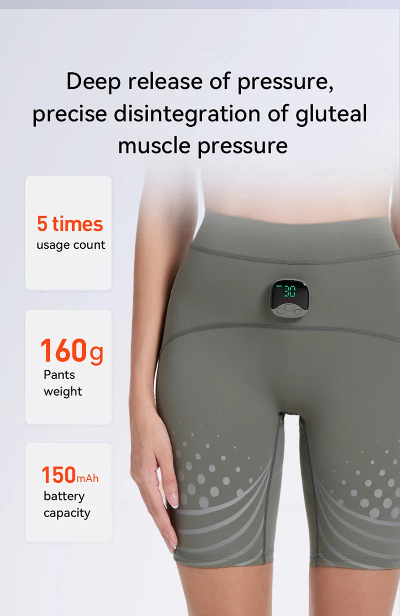 EMS Muscle Stimulator Hip Trainer - Gray Fitness Butt Lifter Relaxation Treatment Tidesmit
