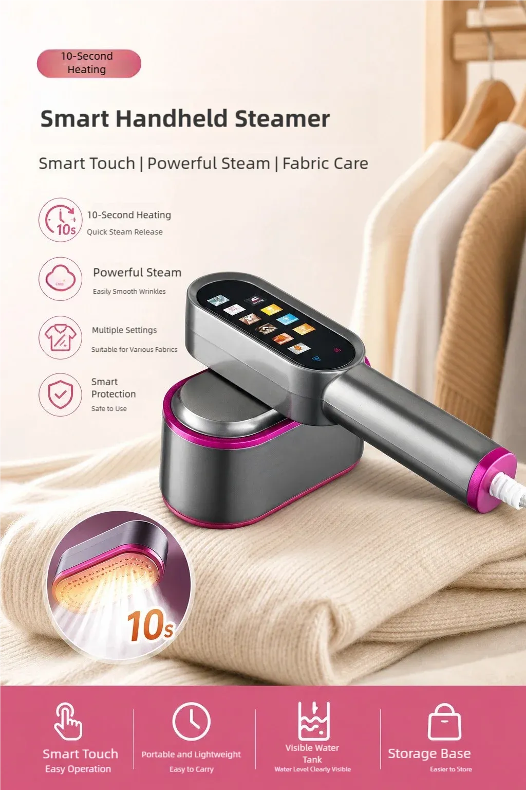 Tinsol 2-in-1 Handheld Steam Iron
