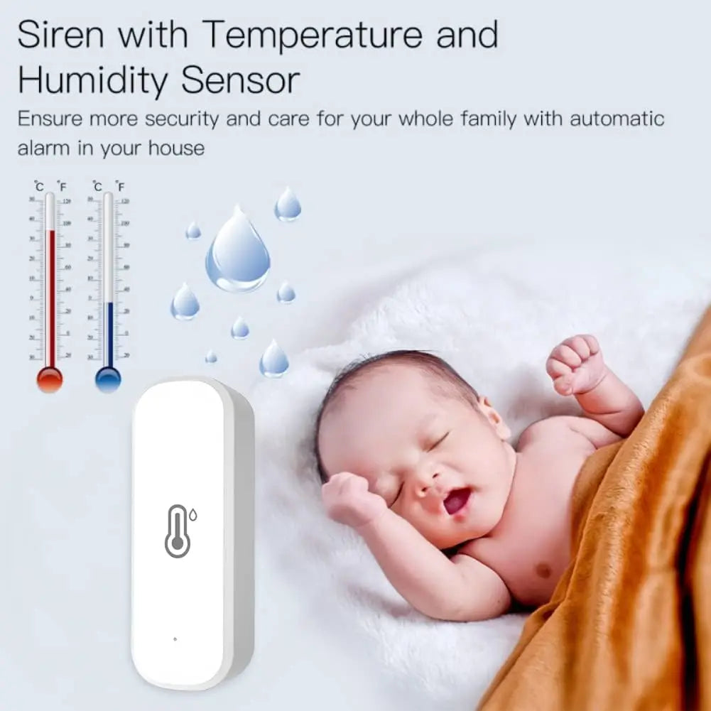 WiFi Temperature Humidity Sensor – Smart Home Remote Climate Monitor Tidesmit