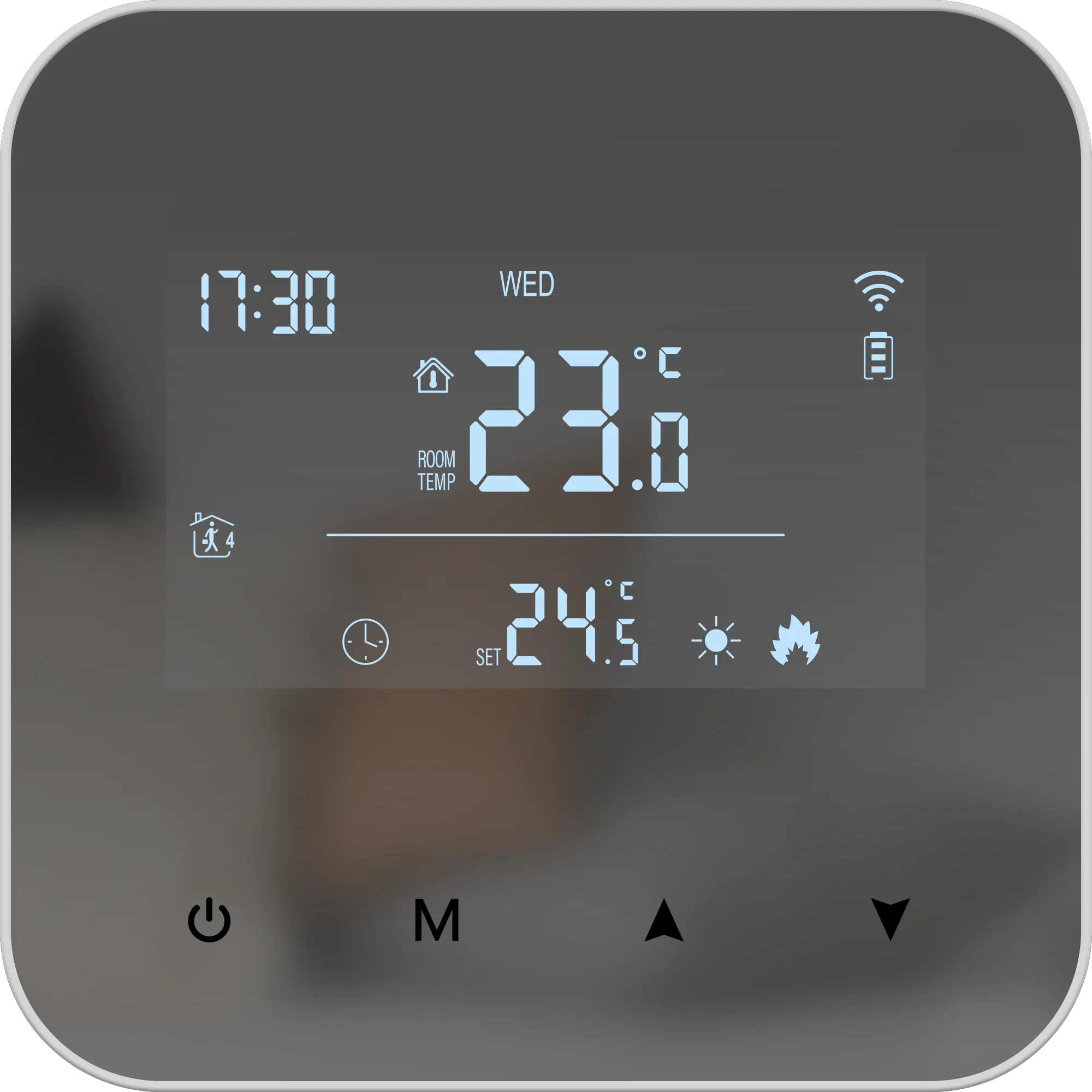 WiFi Thermostat for Boiler Battery Powered Accurate Heating Cooling Control for Your Home Compatible with Alexa Google Alice