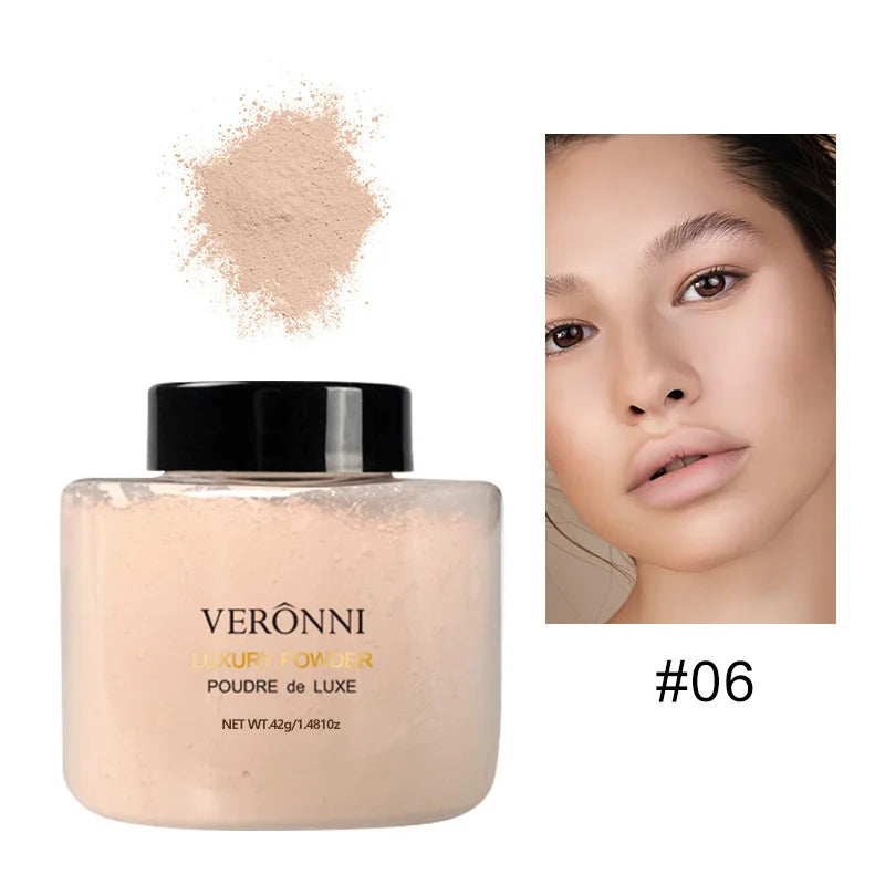 Tidesmit 6 color banana luxury loose powder for oil control and face makeup setting texture detail view