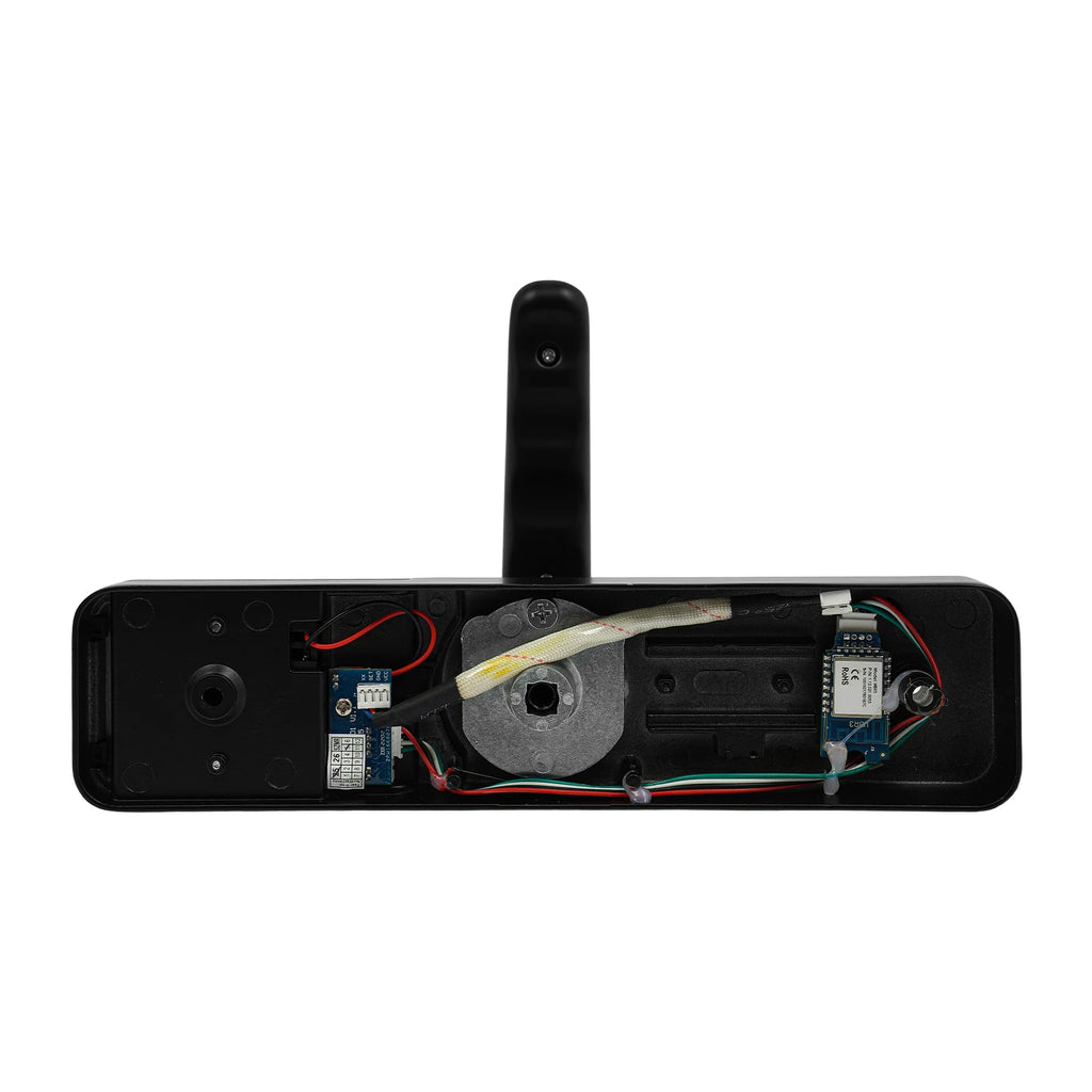 Smart Door Lock Fingerprint Password WiFi TUYA APP Electronic Keypad Lock with 180° Rotatable Handle 50 Fingerprints 100 Passwords Capacity Aluminum Alloy for Home Hotel Office Indoor Outdoor