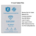 Tablet Screen Protector TPU Hydrogel Sheets - 14 Inch HD Anti-Scratch 10 Pack 10pcs 11inch Blueray Tidesmit