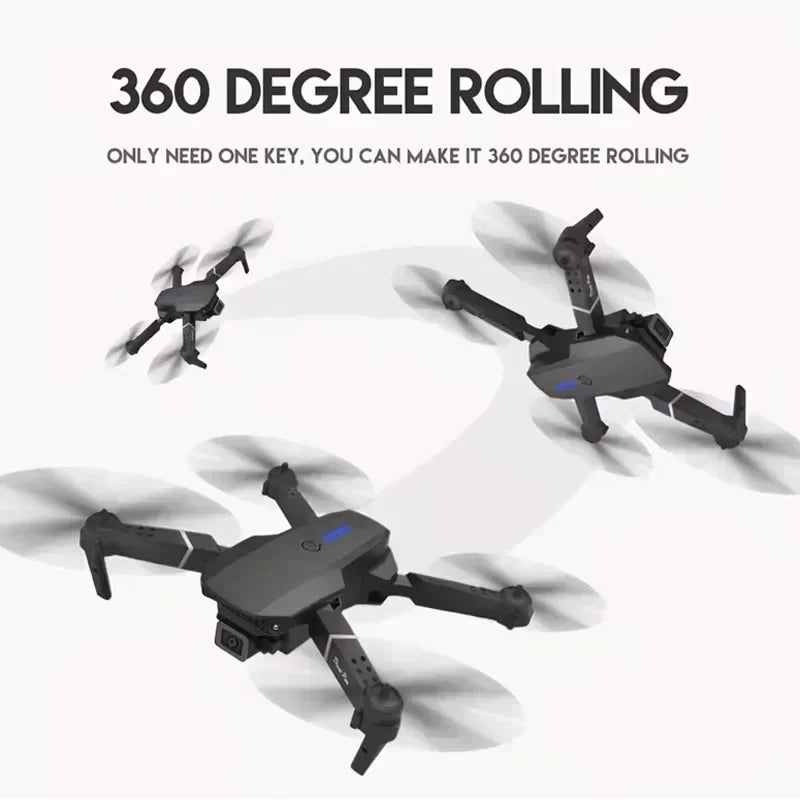 4K WiFi FPV Camera Drone - Foldable RC Quadcopter with HD Lens Tidesmit