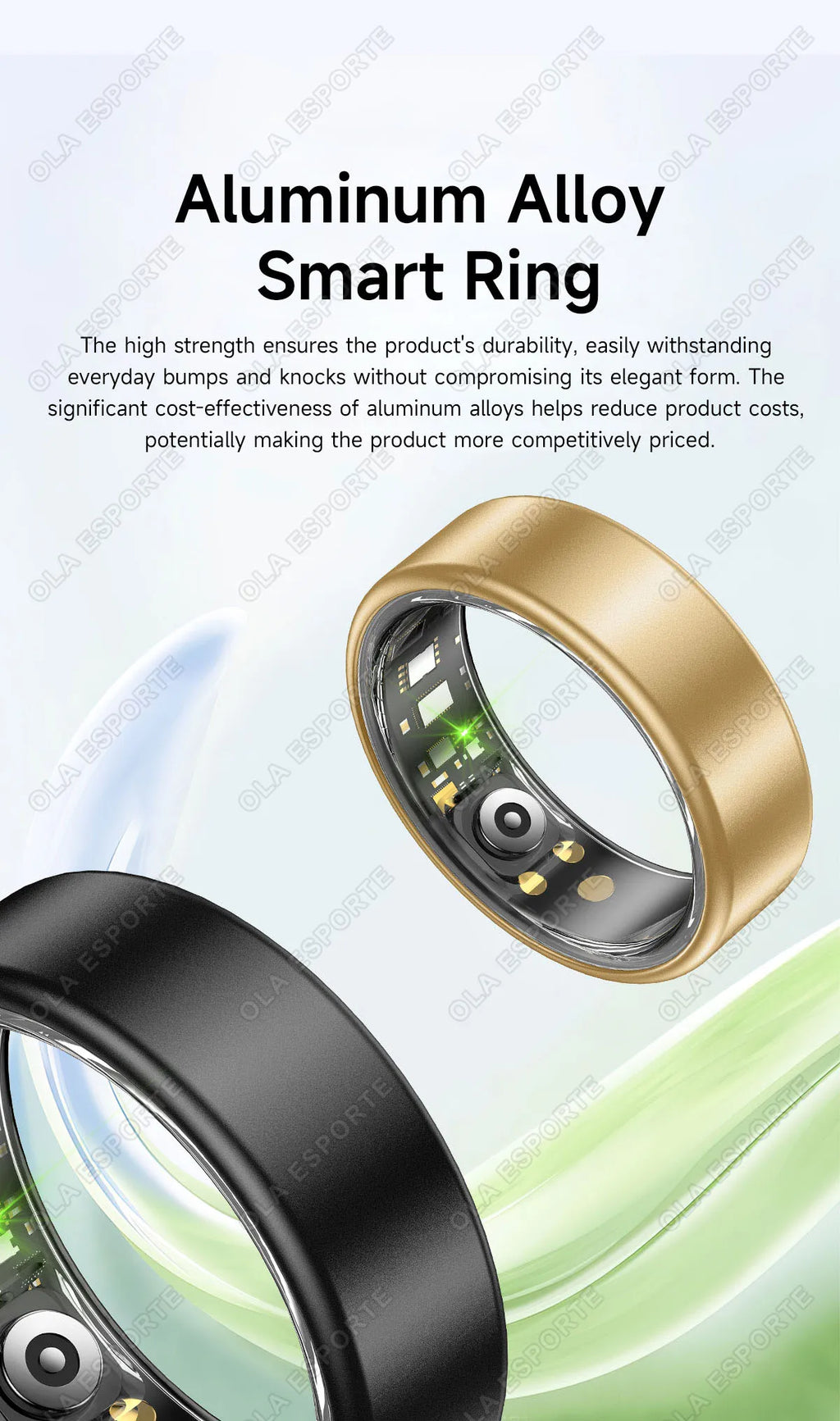 New Various Colors Available Smart Ring Bluetooth Heart Rate Sleep Monitoring Men Women Smartring Waterproof Health Sport Rings