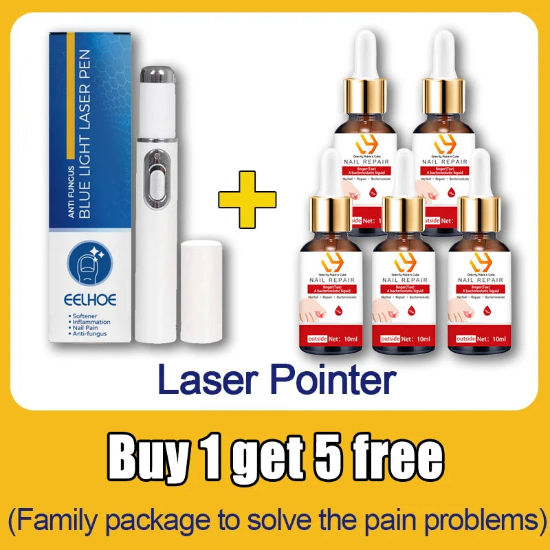 Nail Laser Pen for Onychomycosis - Portable Home Wellness Device Relaxation Treatment Buy 1 get 5 free Tidesmit