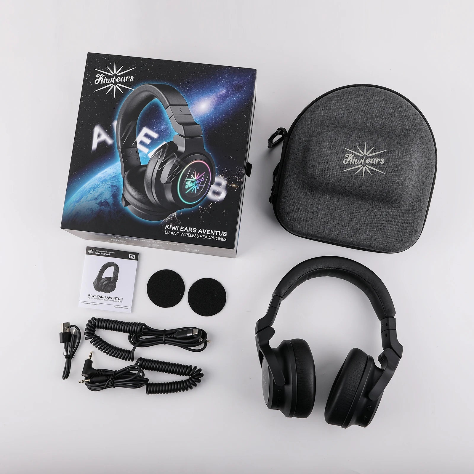 Kiwi Ears Aventus Wireless Headphones - Over-Ear Active Noise Cancellation Tidesmit