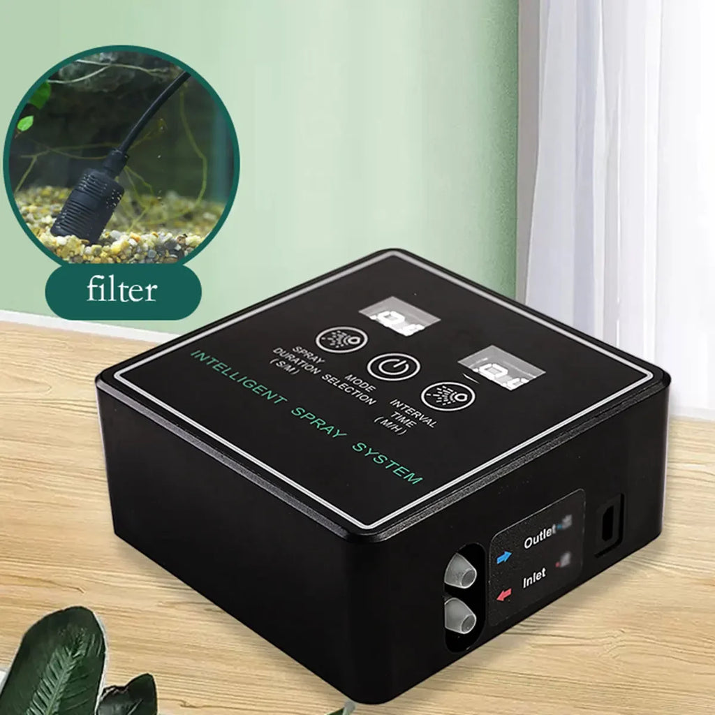 Touch Screen Automatic Mist Rainforest Spray Intelligent Ecological Cylinder Electronic Timer Sprinkler System Kit Control