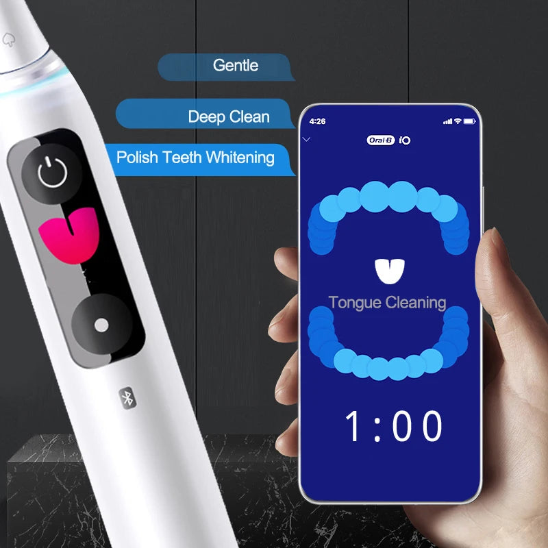 Oral B Electric Toothbrush IO Series Rechargeable Waterproof Smart Rotating Timing Electronic Tooth Brushes IO2 IO3 IO4 IO7 IO9