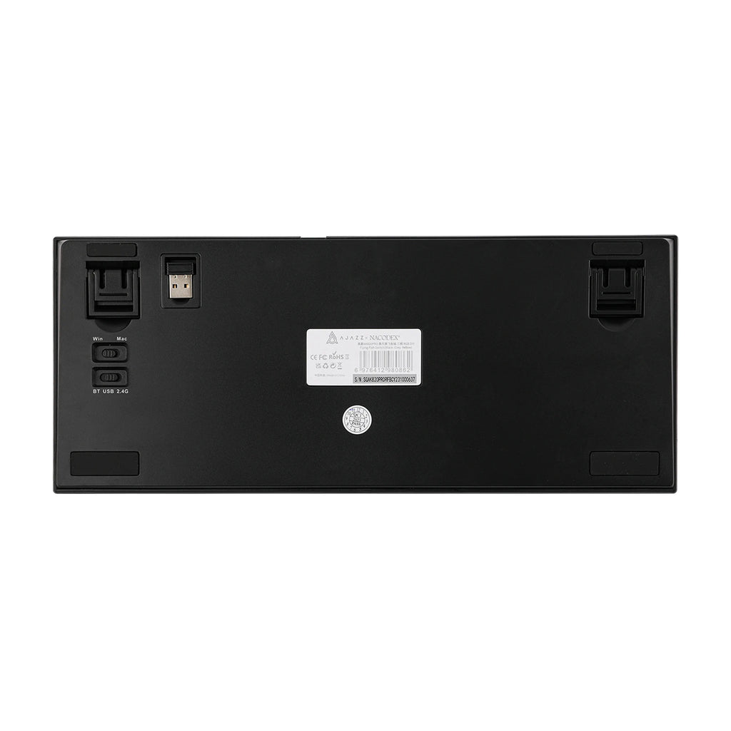 Ajazz AK820 Pro 75% Gasket-mounted Wired/Bluetooth 5.1/2.4G Wireless Mechanical Keyboard with TFT Screen for Win/Mac