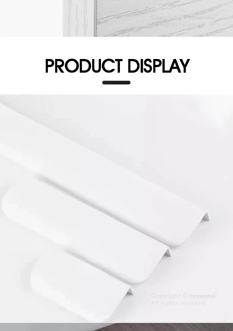 Aluminum Alloy Handles Invisible Furniture Pulls Cabinet Drawer Knobs Wardrobe Door Handles Hidden Hardware Accessories