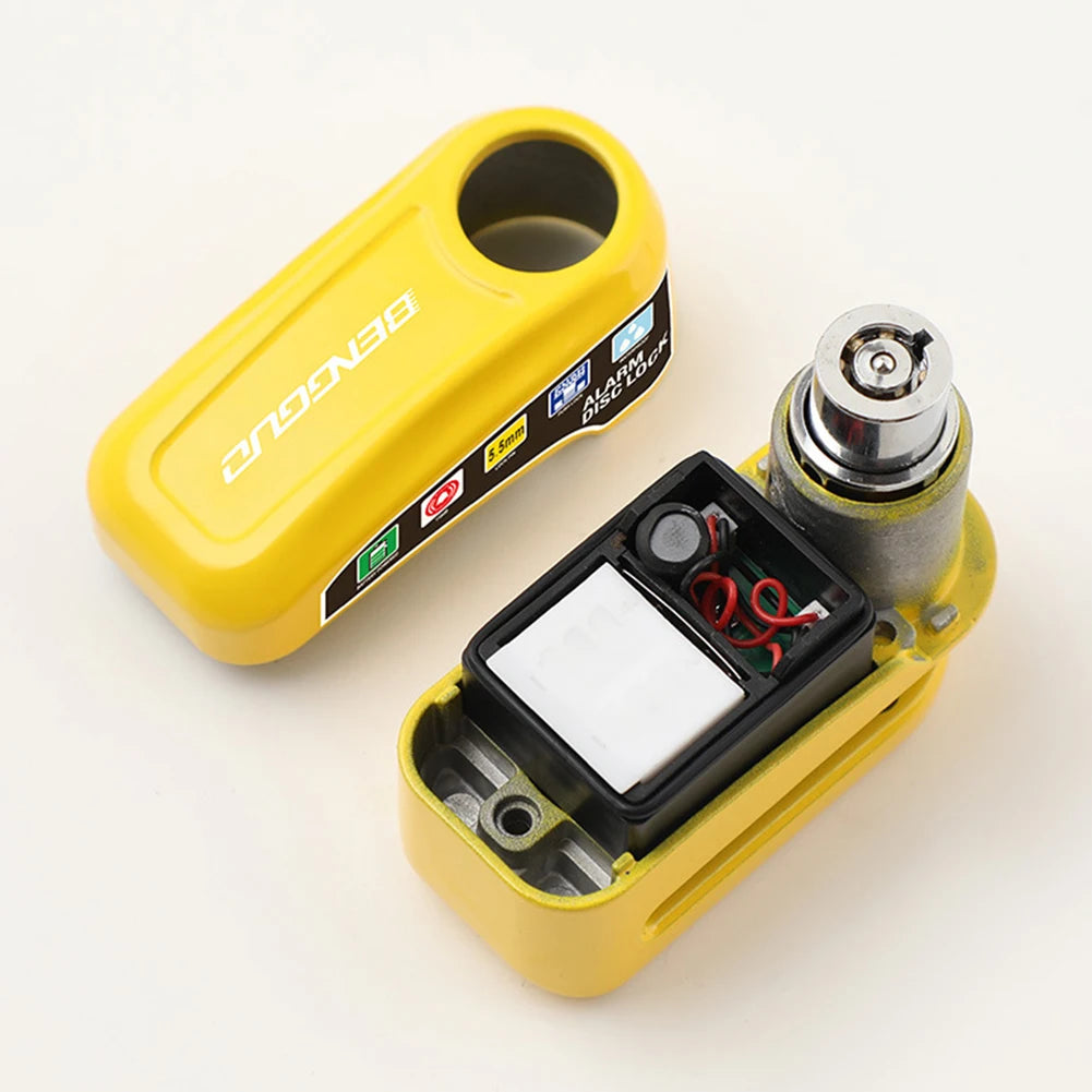 Motorcycle Alarm Wheel Disk Brake Lock with Keys Waterproof Bike Alarm Security Padlock Aluminum Alloy Bike Accessories