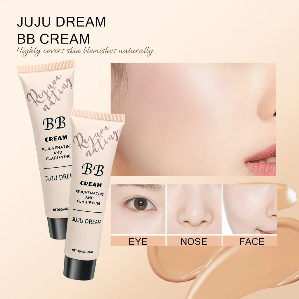 Tidesmit moisturizing BB cream liquid foundation texture close-up for waterproof oil control and concealer makeup