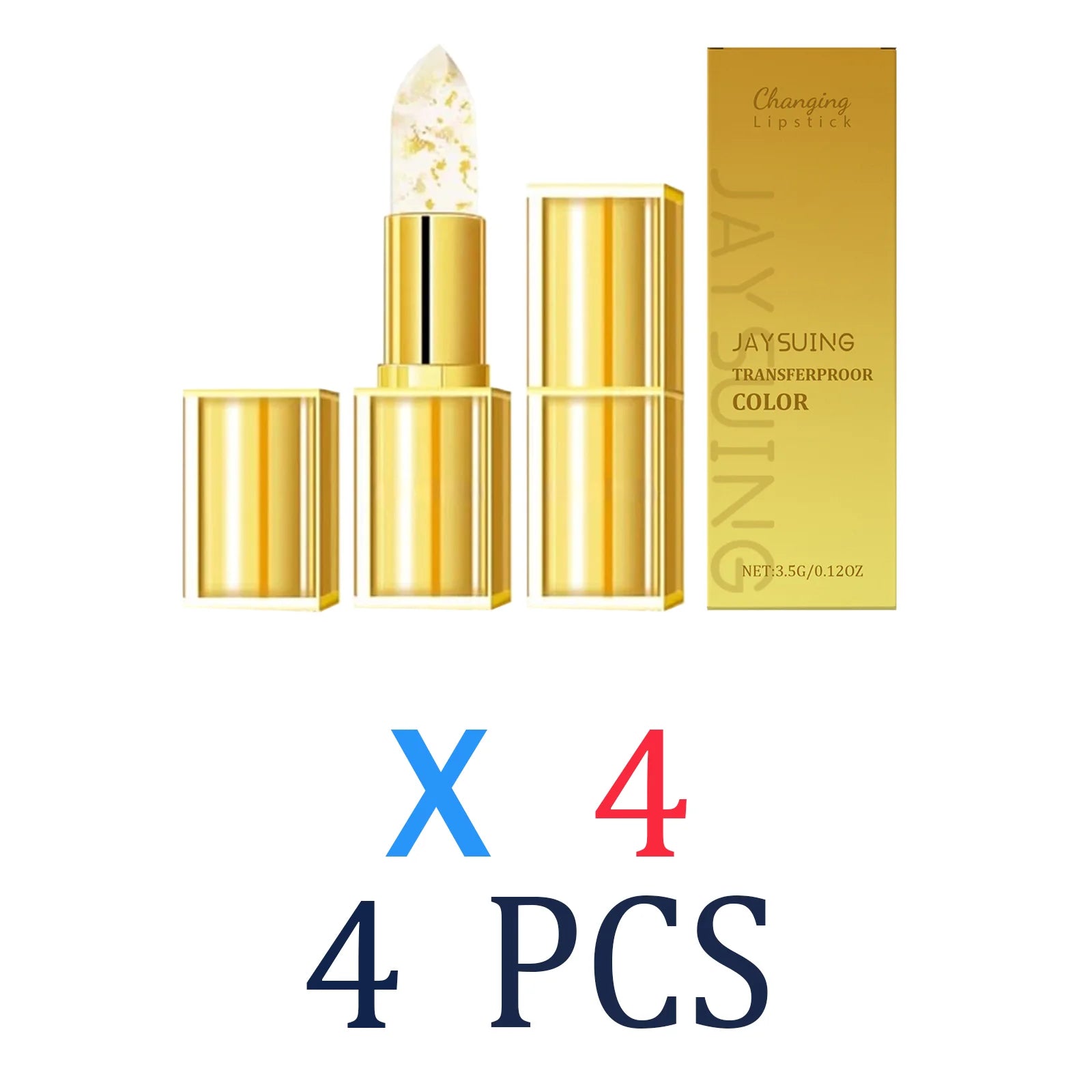 Color Changing Lip Balm | Moisturizing Tinted Treatment - Tidesmit Lip Care 4 Pcs Tidesmit