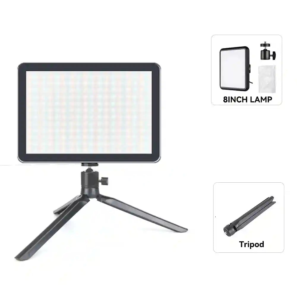 LED Ring Light with Adjustable Tripod Stand for Content Creation 8 inch lamp kit A China Mainland Tidesmit