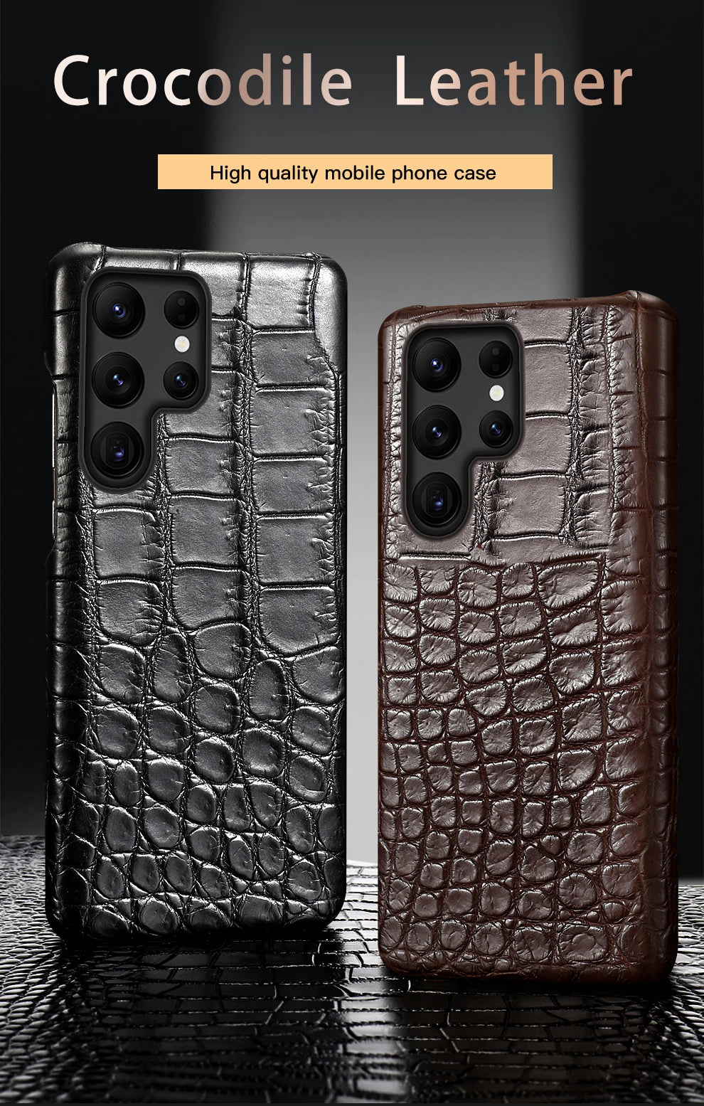 Samsung Galaxy S25 Ultra Leather Case - Slim Military-Grade Protection Tidesmit