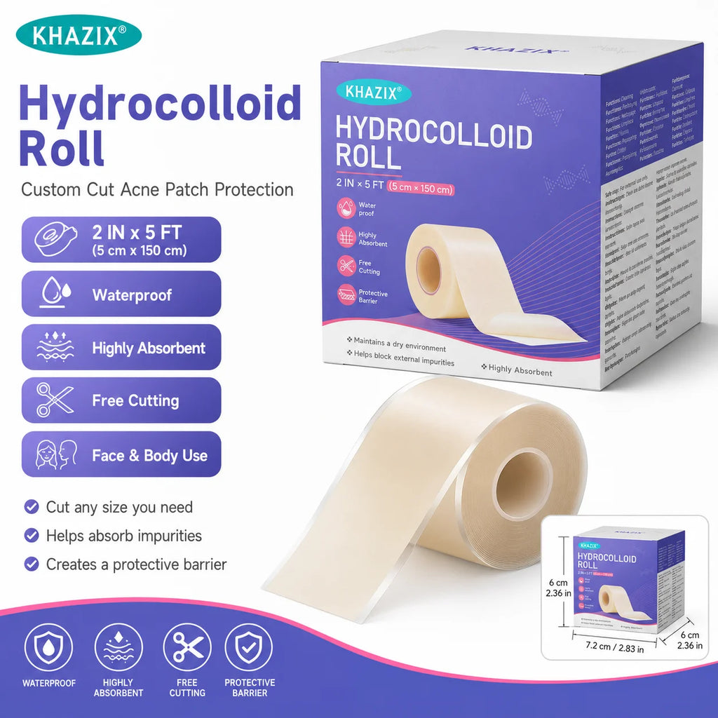 1 roll Water-based acne removal patch roll - Transparent acne covering patch, DIY cut to size, imperfection patch, waterproof fa