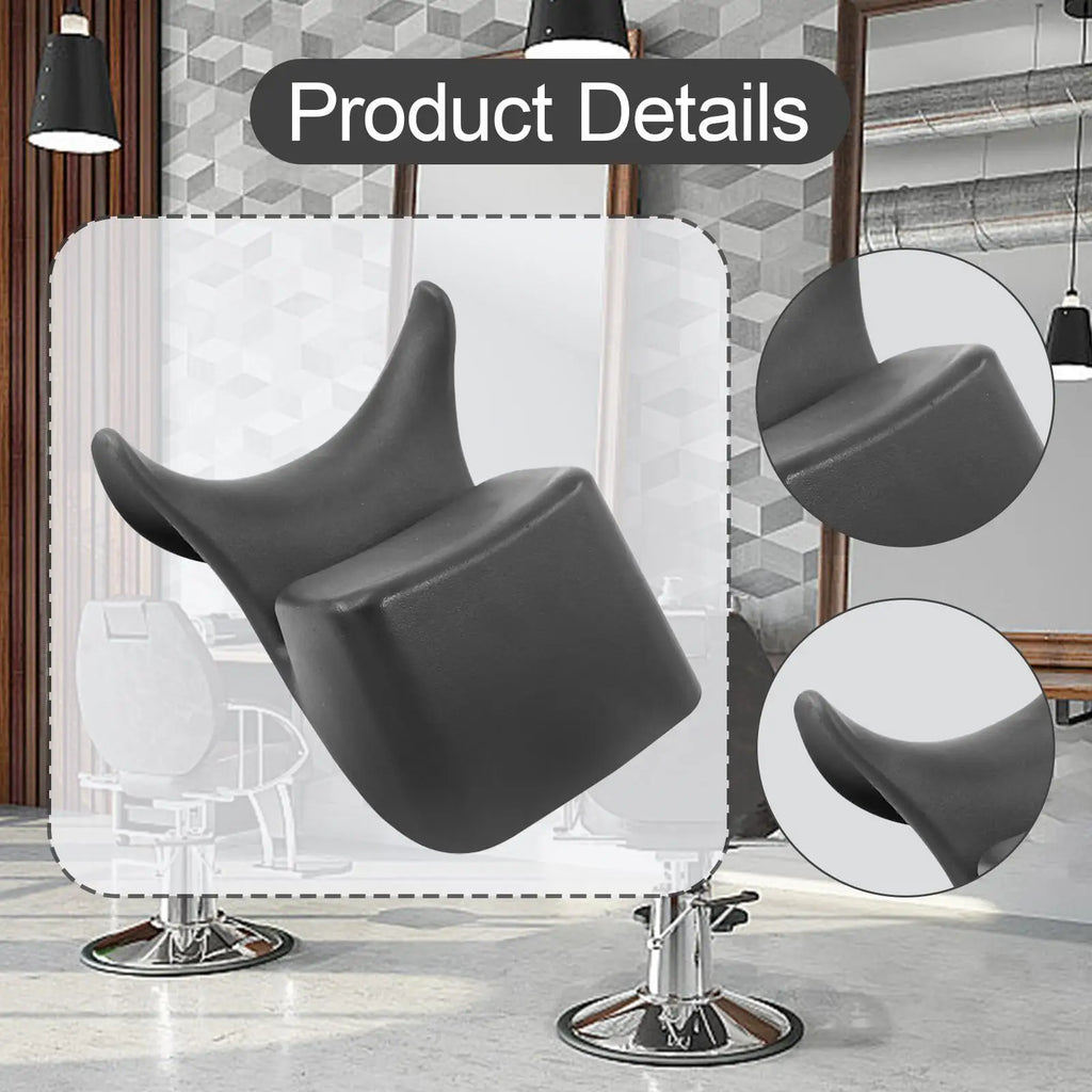 Shampoo Bowl Neck Rest - Ergonomic Non-Slip Silicone Cushion (Black) Massage Chairs Tidesmit