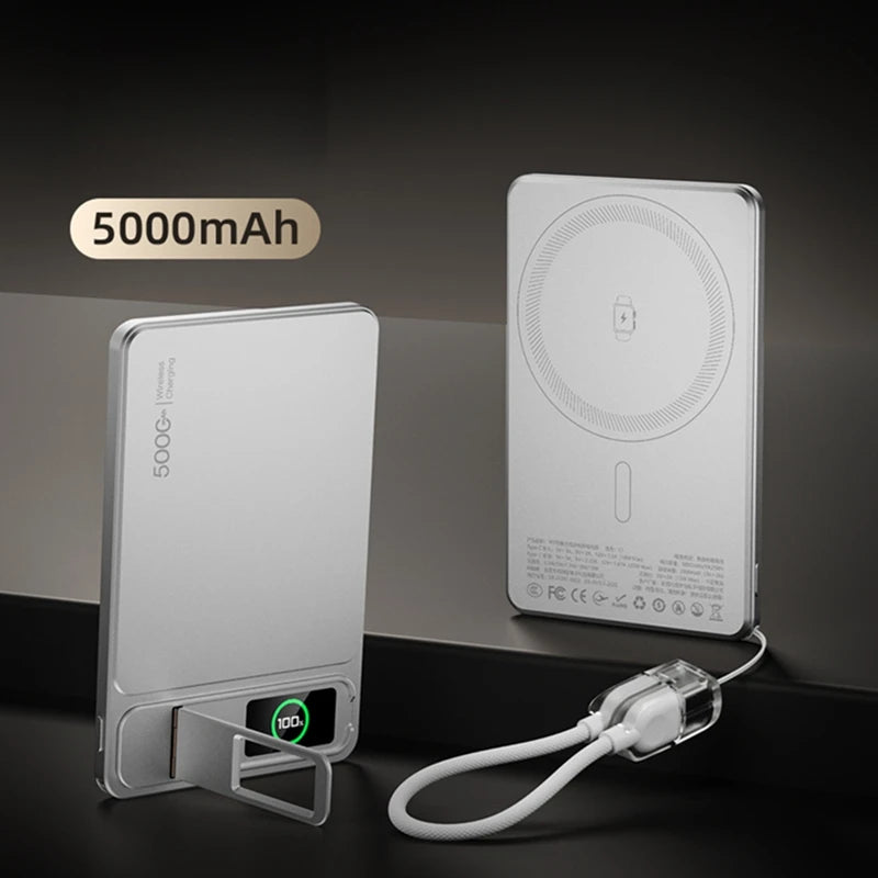 Magnetic Wireless Power Bank 10000mAh for iPhone with PD Fast Charging Tidesmit