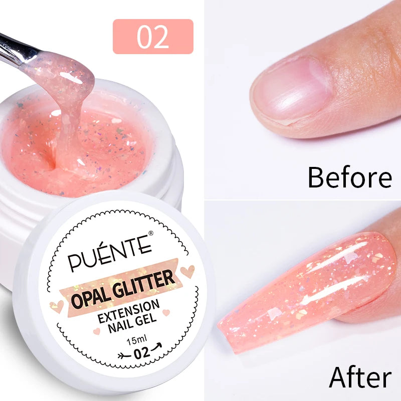 3D Sculpture Gel Nail Polish 15ml - Professional Soak Off Formula Permanent Makeup Machines Opal Extension 02 Tidesmit