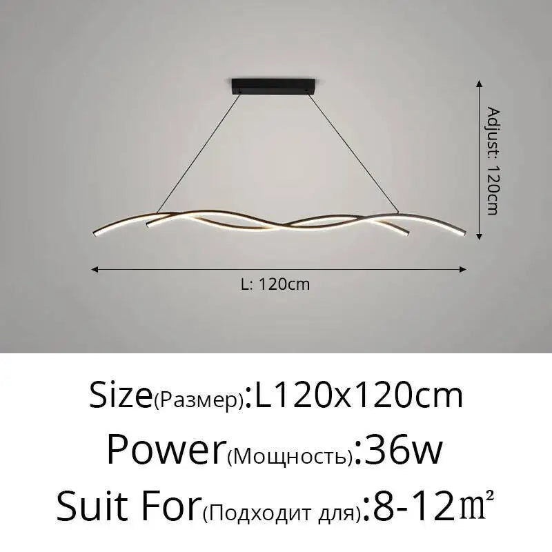 Black White Led Restaurant Pendant Lights Modern Minimalist Hotel Bar Restaurant Chandelier Home Indoor Decoration Lighting Lamp