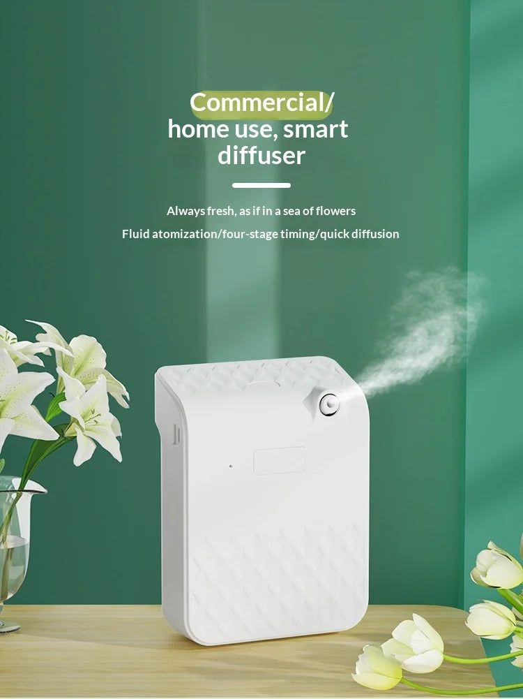 Professional Home Aroma Diffuser 140ML Waterless Essential Oil Diffuser Smart Wall Mounted  Scent Fragrance Diffuser  for Home