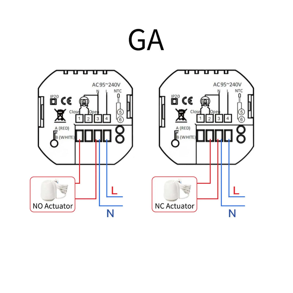 MOES Thermostat WiFi Wireless Room Temperature Controller of Water/Electric Floor Heating Gas Boiler Humidity Tuya Alexa Google