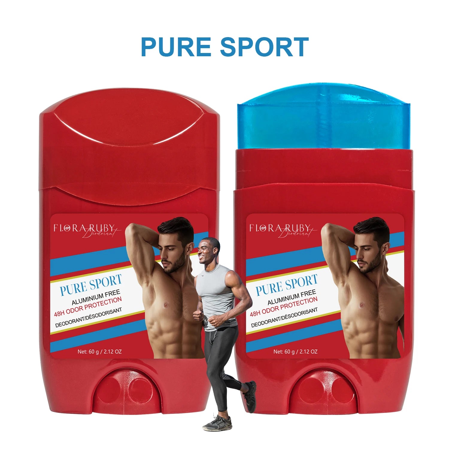 Tidesmit aluminum free men's deodorant with 48H sweat defense, odor protection, and a long-lasting pure sport scent.