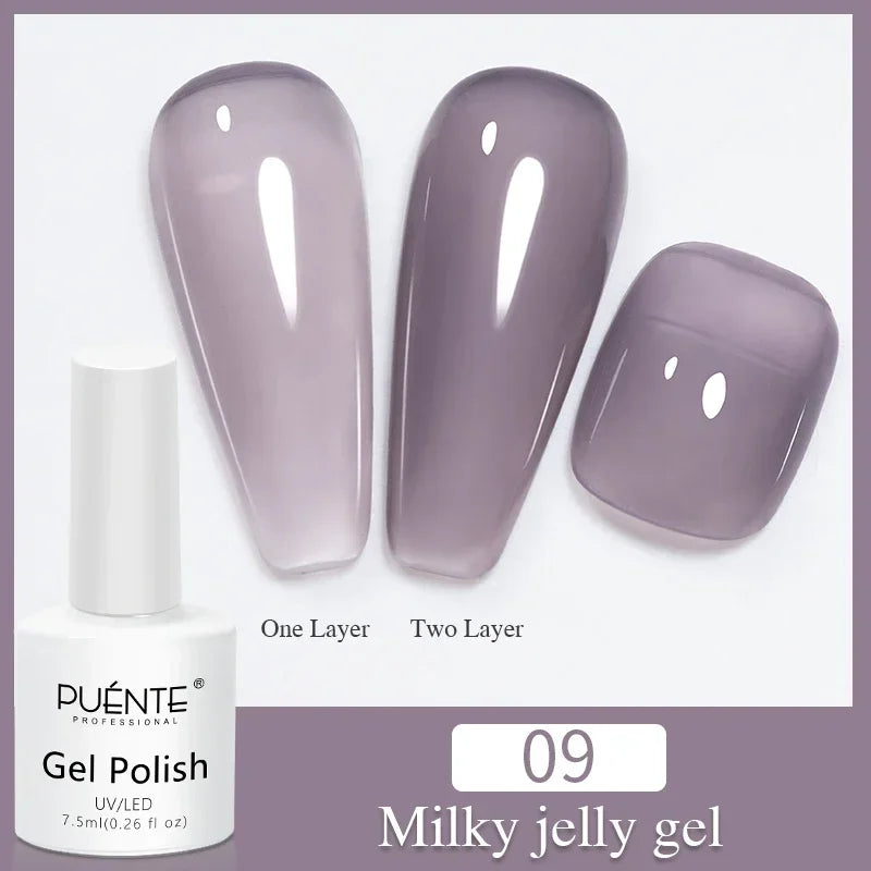 3D Sculpture Gel Nail Polish 15ml - Professional Soak Off Formula Permanent Makeup Machines milky jelly gel 09 Tidesmit