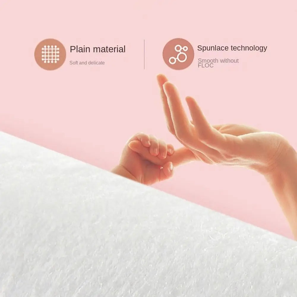 10Pcs/Pack New Spunlace Nonwoven Fabric Baby Wipes Portable EDI Pure Water Baby Care Tools Extractable Disposable Wet Wipes