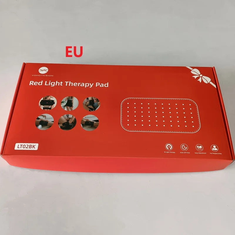 Red Light Therapy Belt for Back and Waist Portable Infrared Therapy Pad Featuring 660nm and 850nm Wavelength LED Lights
