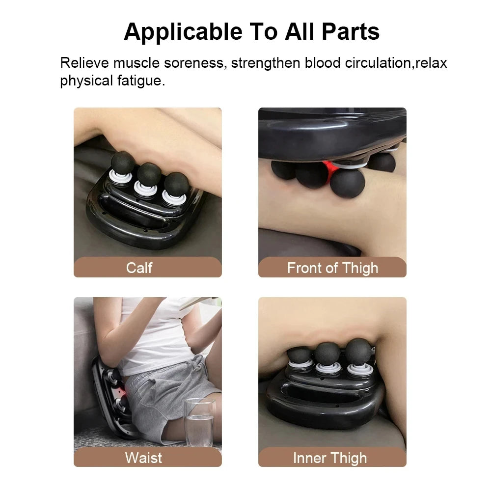 Deep Tissue Massage Gun – 6-Head Electric Massager for Muscle Relief Body Shaping Massage Equipment Tidesmit