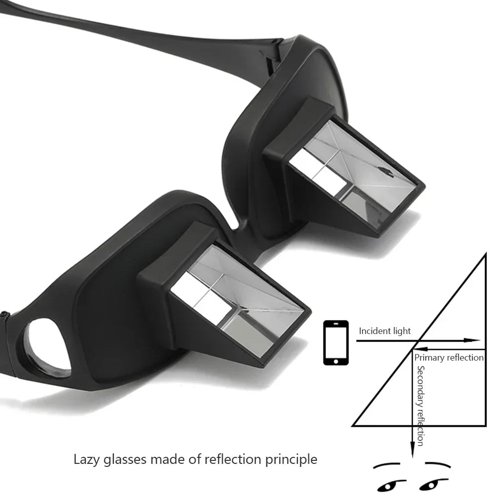 Prism Glasses for Reading in Bed - Ergonomic Horizontal View Tidesmit