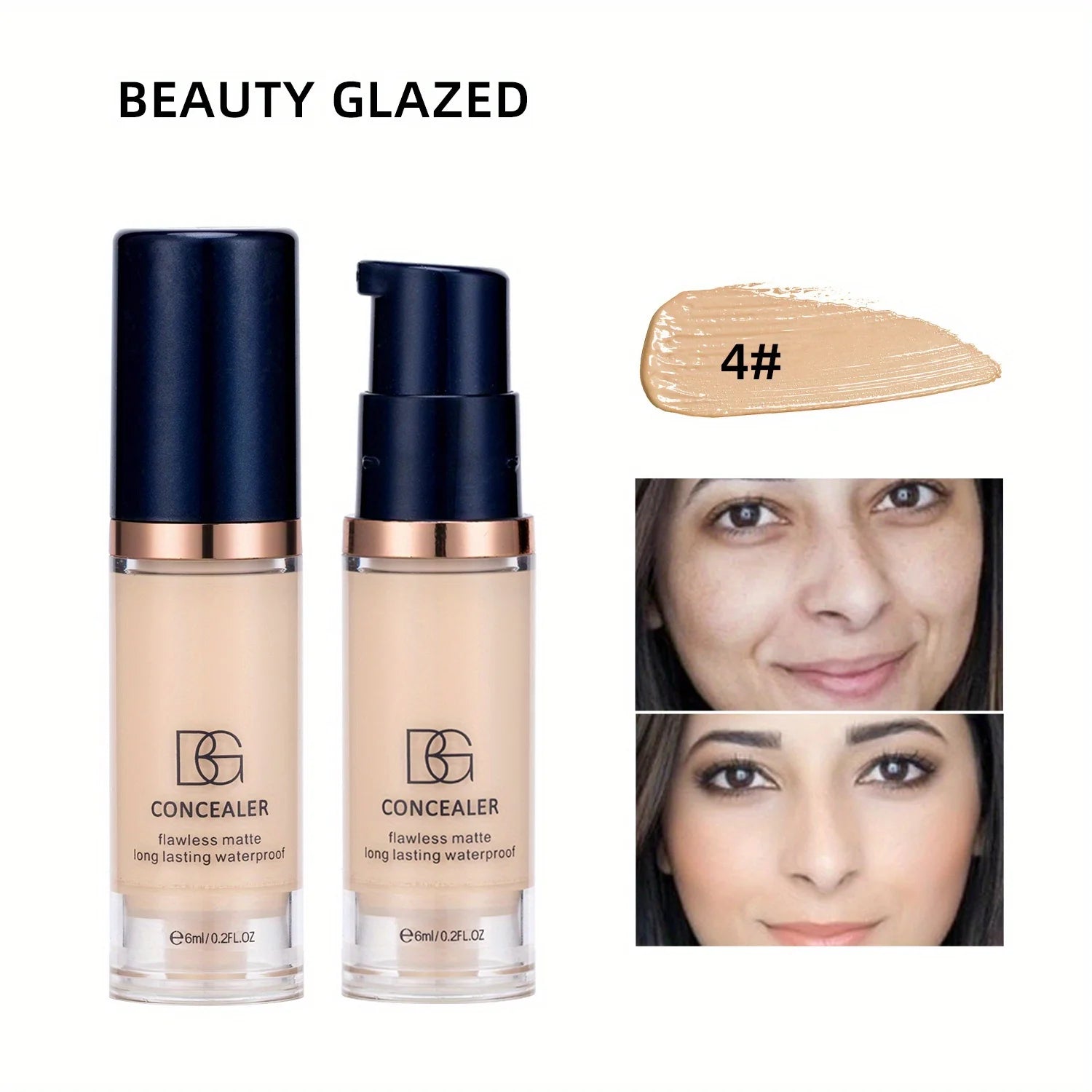 Tidesmit 5 color liquid concealer palette offering full coverage matte finish and pore blurring oil control