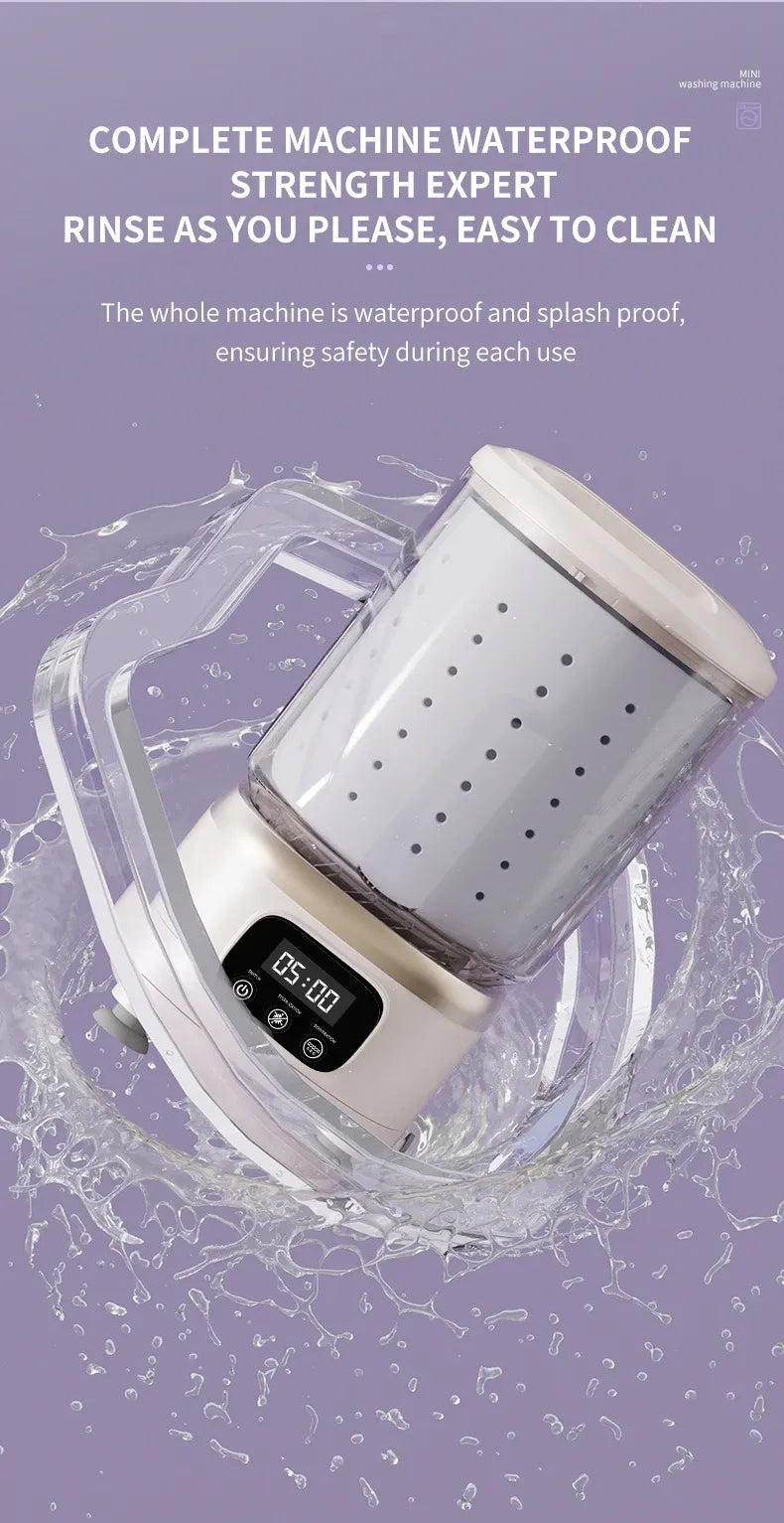 Tidesmit 2L Wireless Mini Portable Washing Machine