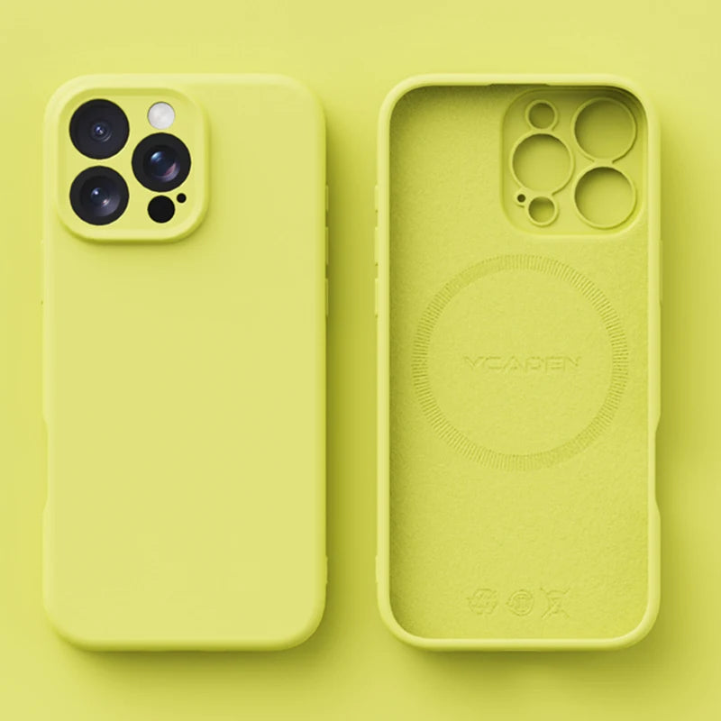 Magnetic iPhone 16 Case | Liquid Silicone Shock-Absorbing Cover Tidesmit