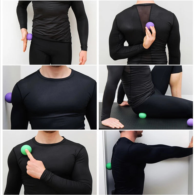 Massage Lacrosse Ball for Deep Tissue Relief and Muscle Recovery Relaxation Treatment Tidesmit