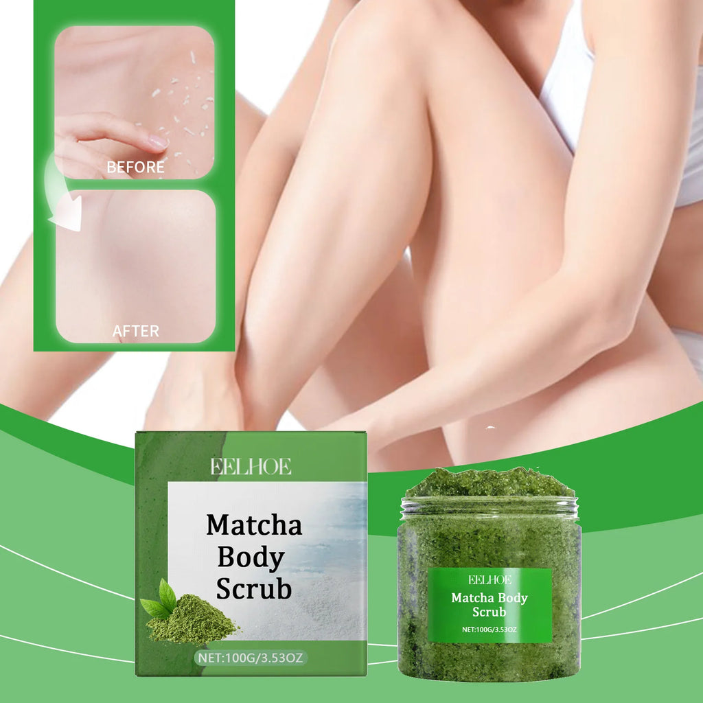 Matcha Sea Salt Body Scrub | Moisturizing Natural Exfoliant Scrubs Treatments Tidesmit