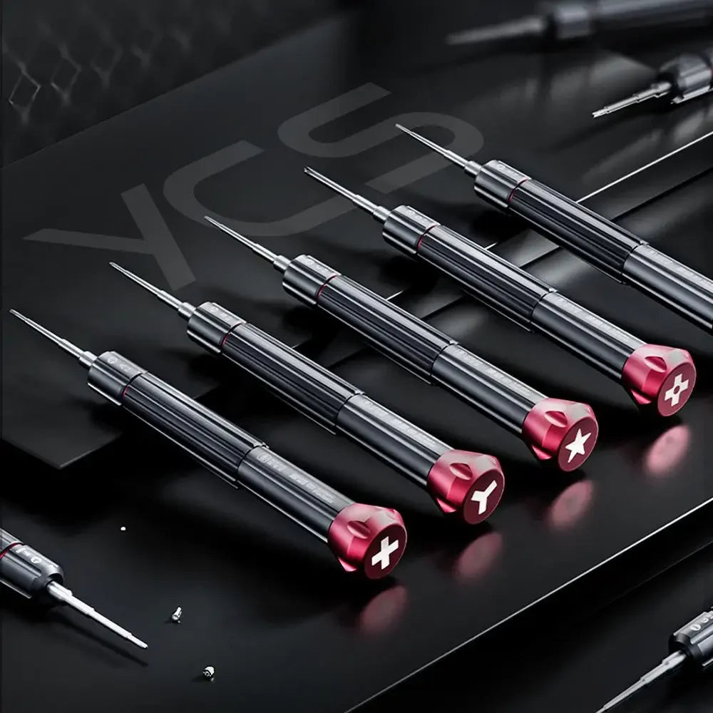 YCS 2D Precision Screwdriver Set Hand Tools for iPhone LCD Screen Disassembly Multi Type Anti-Slip Mobile Phones Repair Tool Set