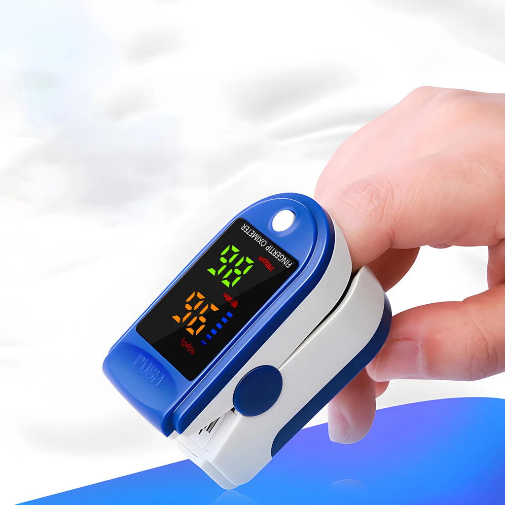 1PC 2PCS Finger Clip Oximeter Home LED Oximeter Blood Oxygen Meter Portable Fingertip Pulse Oximeter Saturation SpO2 Monitor