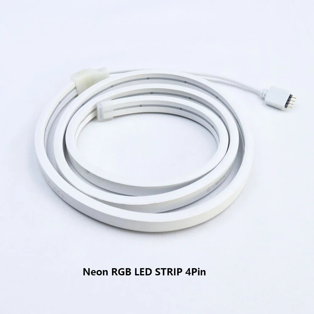 Homekit WiFi RGB Neon LED Strip Light 1m 2m 3m 5m Waterproof Dimmable Flexible Lamp Mini Controller 12V Power Siri Voice Control
