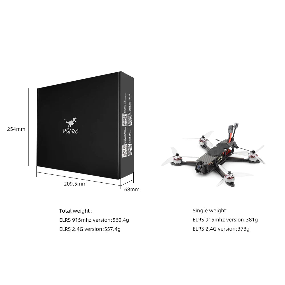 5 Inch FPV Freestyle Drone - Analog 6S Quadcopter with ELRS Tidesmit