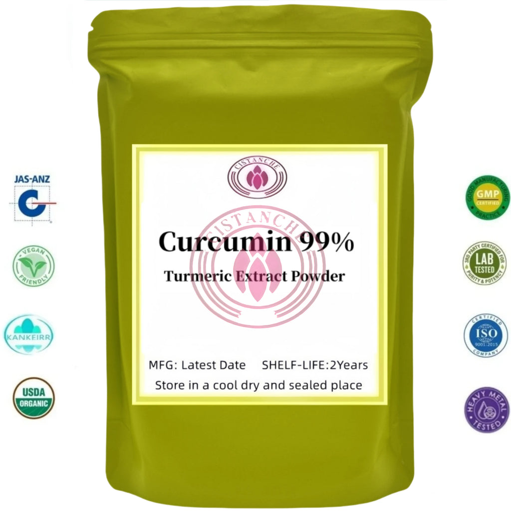 Customized Aluminum Foil Bag for 99% Curcumin Turmeric Extract Powder,Inner Pack Double Deck Plastic Bag for Global Distributors