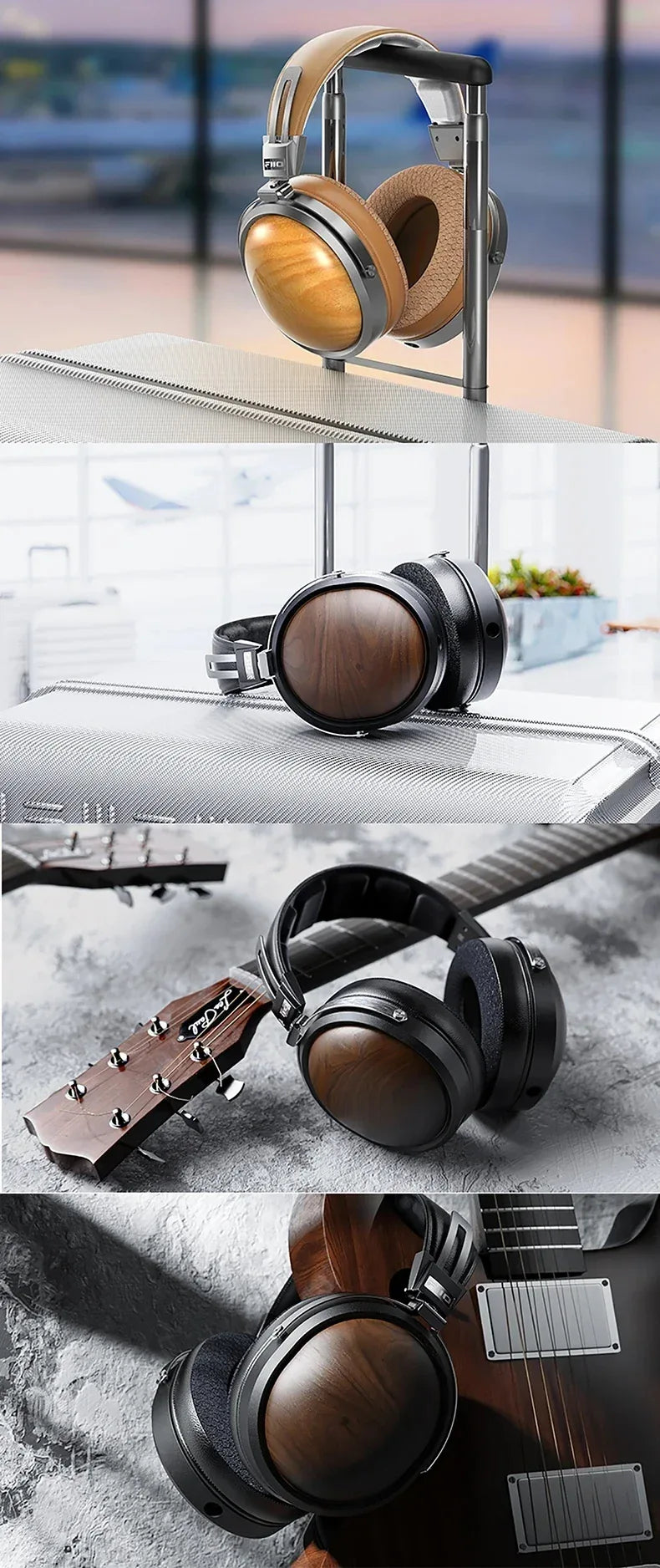 FiiO FT1 Closed-Back Wired Headphones Nanowood Fiber - Tidesmit Tidesmit