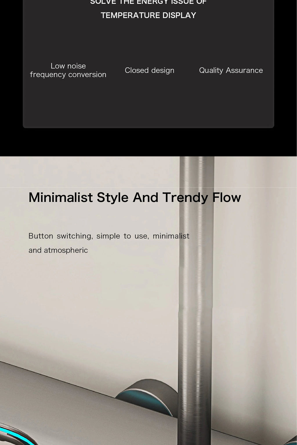 Luxury Brass Gun Gray Shower System Intelligent LED Digital Display Constant Temperature Design, Dual Control Bathroom Faucet