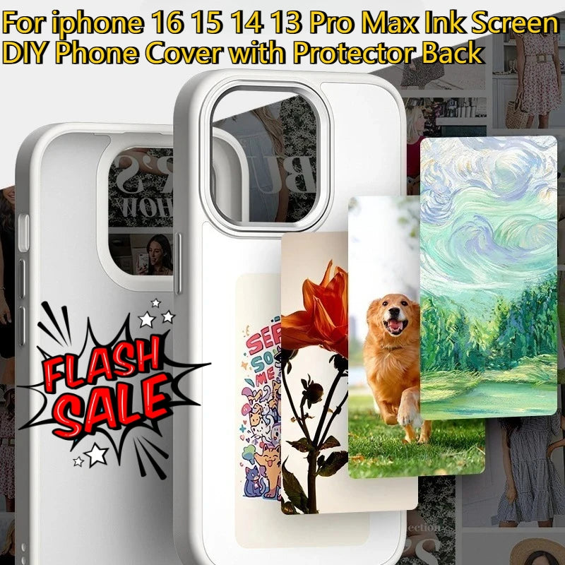 NFC Ink Screen Phone Case for iPhone | DIY Display & Drop Protection Tidesmit