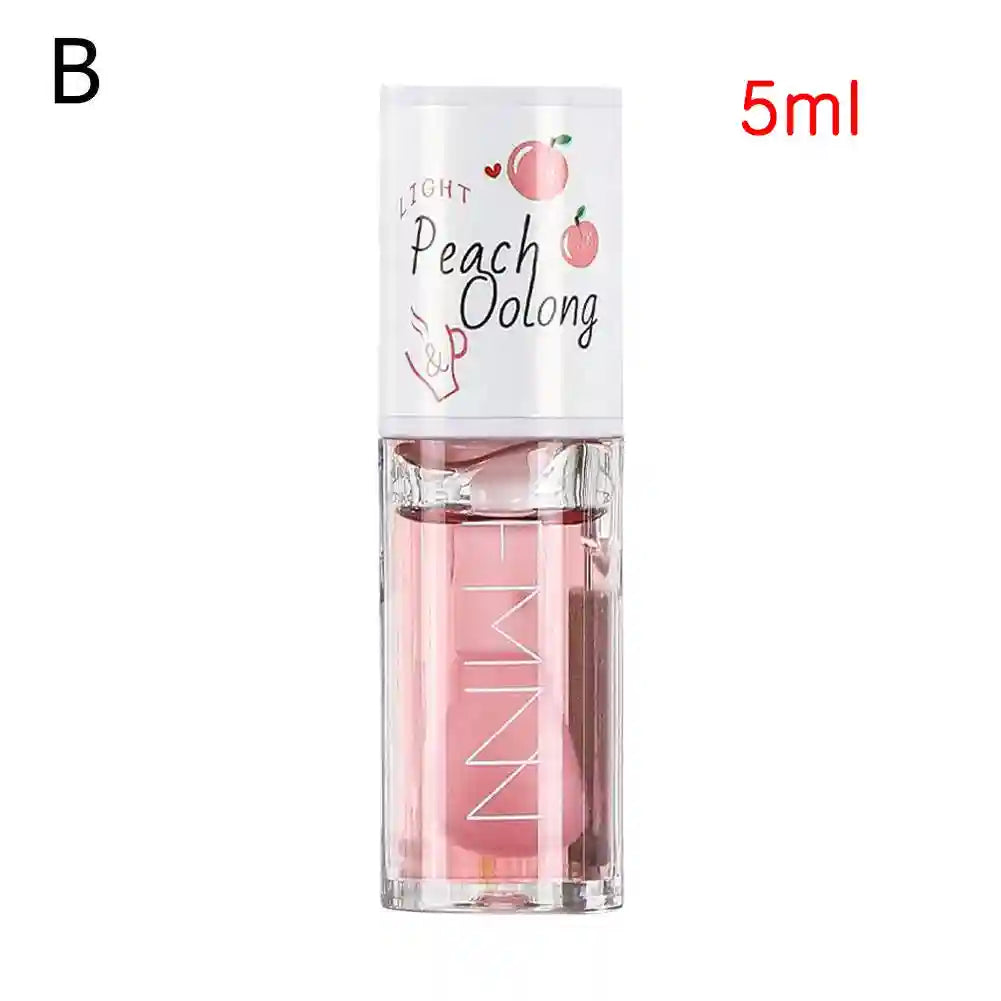 Honey Peach Lip Oil - Moisturizing Lip Serum for Daily Hydration Lip Care B Tidesmit
