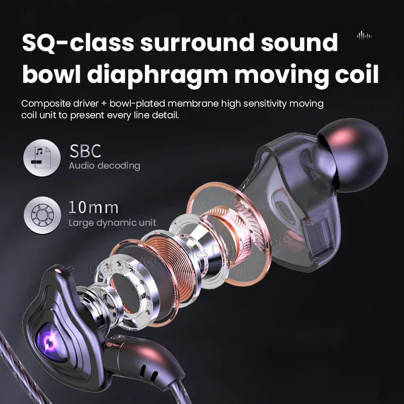 Tidesmit USB-C Wired Earbuds with 9D HiFi Stereo Bass - S16 Series Tidesmit