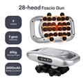 Deep Tissue Massage Gun - Portable Muscle Recovery Tool by Tidesmit Relaxation Treatment 28 head-Silver Tidesmit